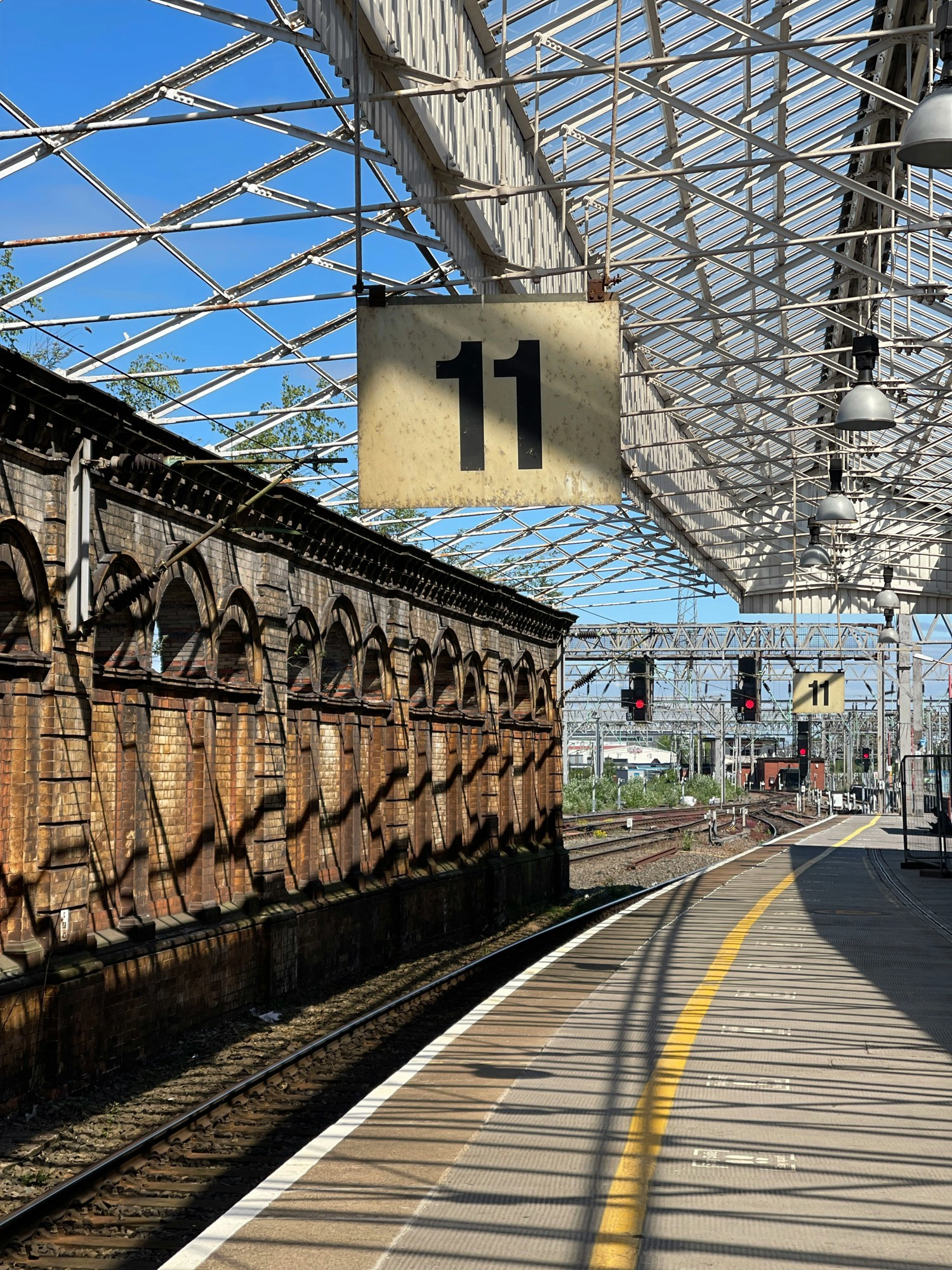 Platform 11 at Crewe Station Platform 11 at Crewe Station